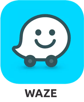 Open via Waze